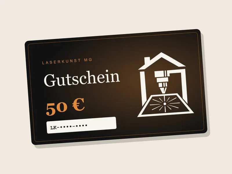 Geschenkgutschein von Laserkunst MG